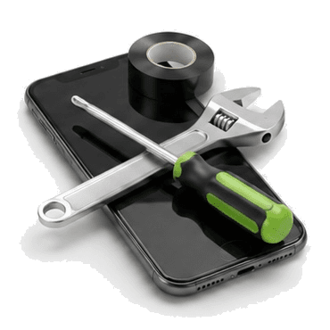 Phone with repair tools on top