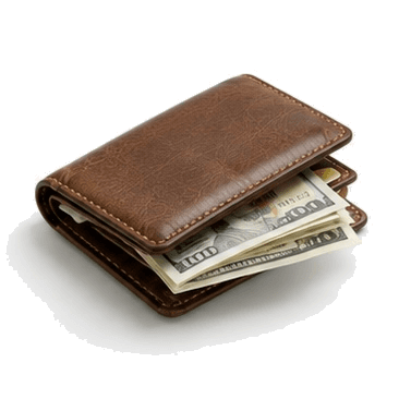 Wallet full of cash